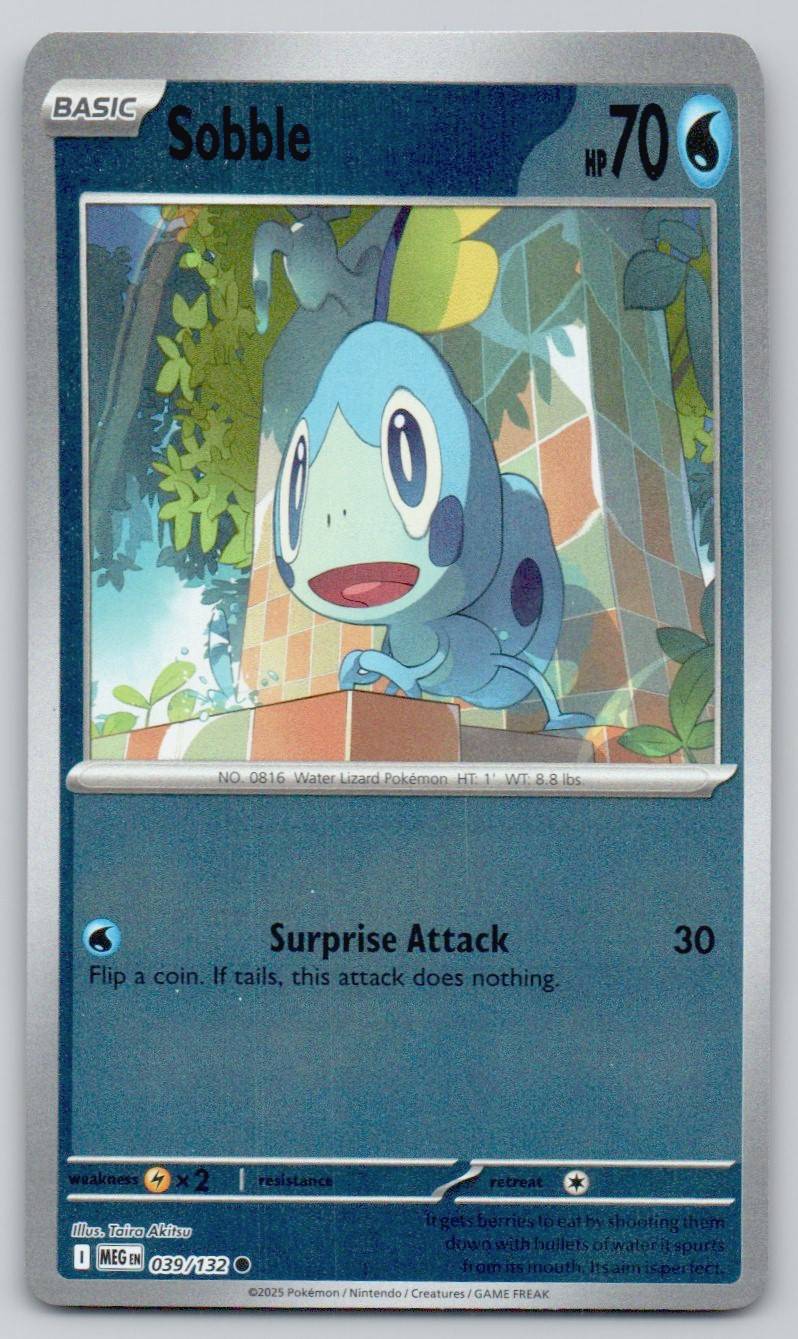 Sobble 039 REV Card - Mega Evolution