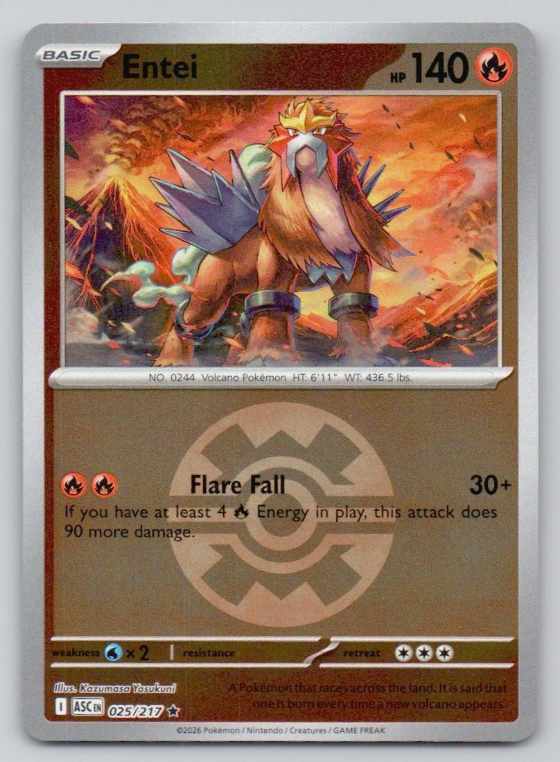 Entei (Quick Ball) 025 NOR Card - Ascended Heroes