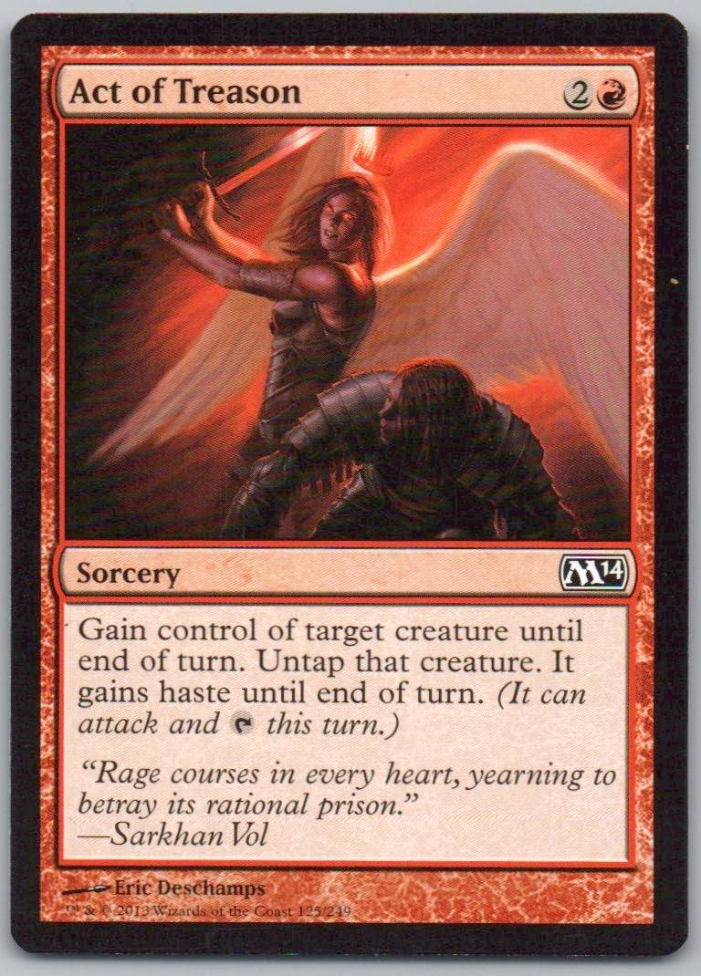 Act of Treason 125 Normal Sorcery Card - Magic 2014