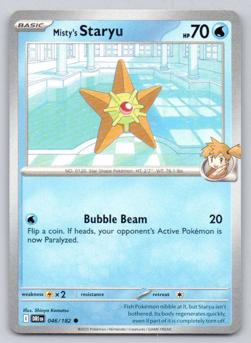 Misty's Staryu 046 NOR Card - Destined Rivals