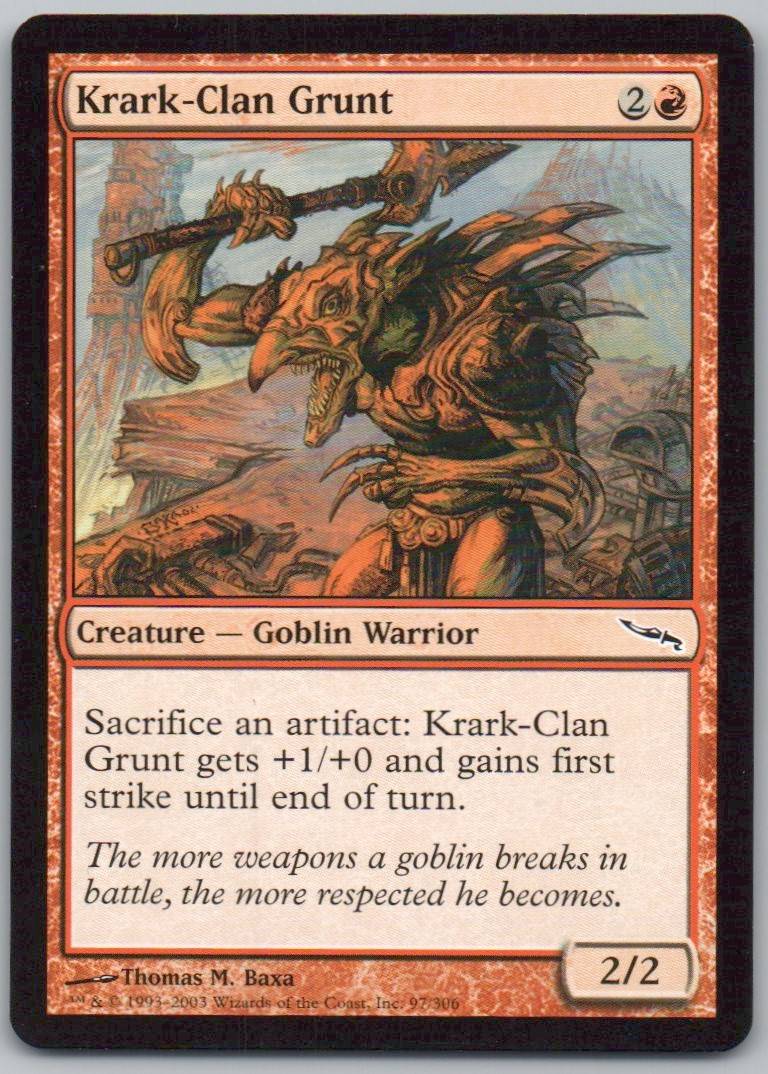 Krark-Clan Grunt 97 Normal Creature Card - Mirrodin