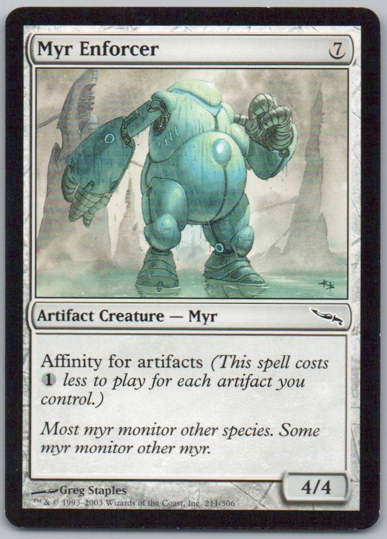 Myr Enforcer 211 Normal Artifact Card - Mirrodin