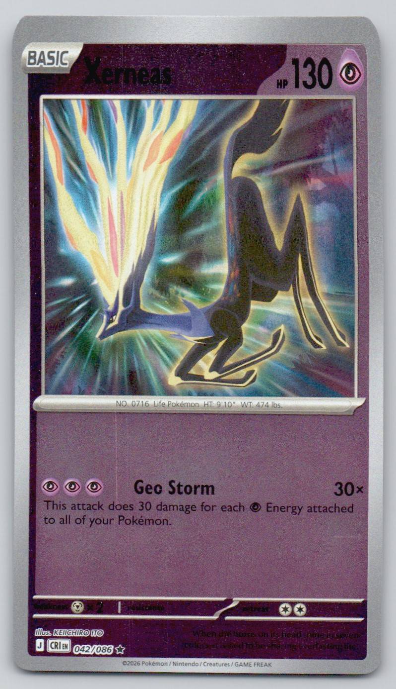 Xerneas 042 REV Card - ME04: Chaos Rising