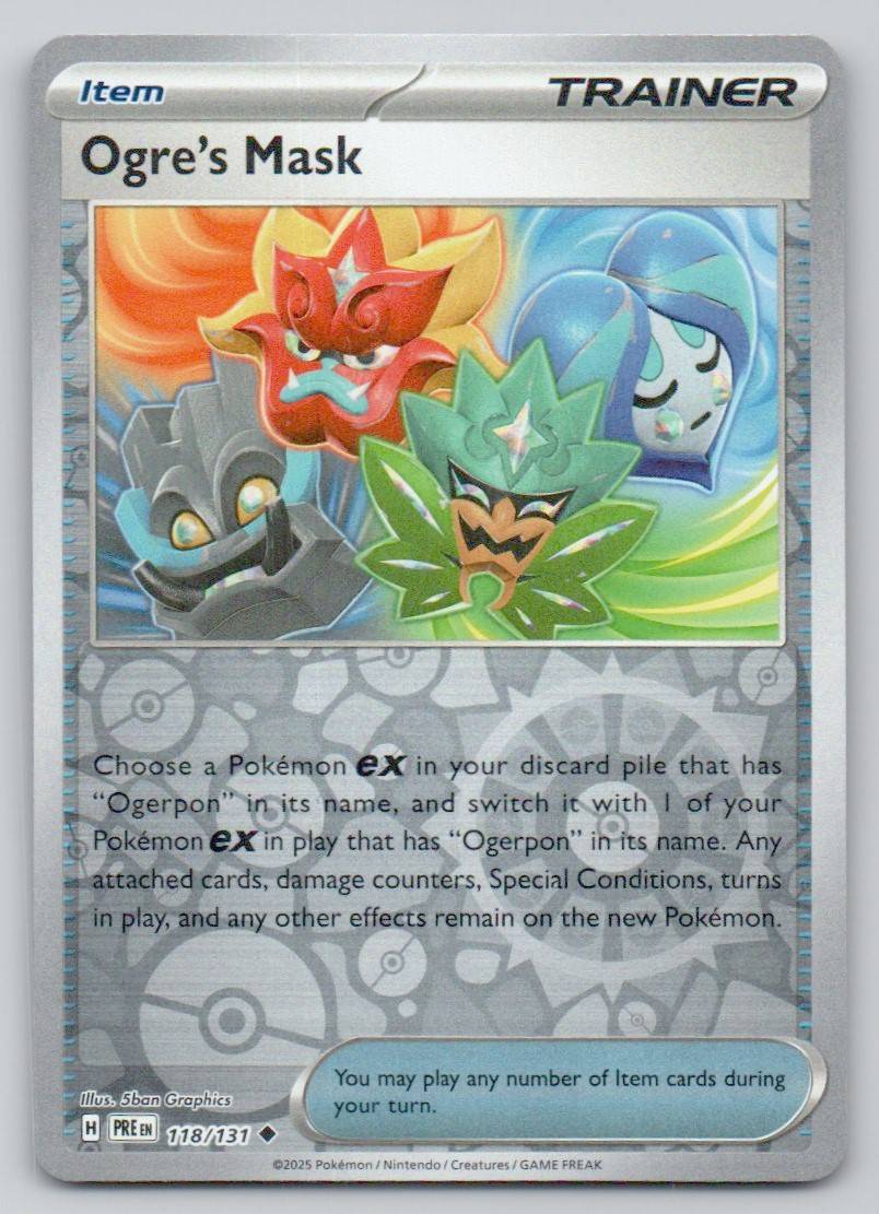 Ogre's Mask 118 REV Card - Prismatic Evolutions
