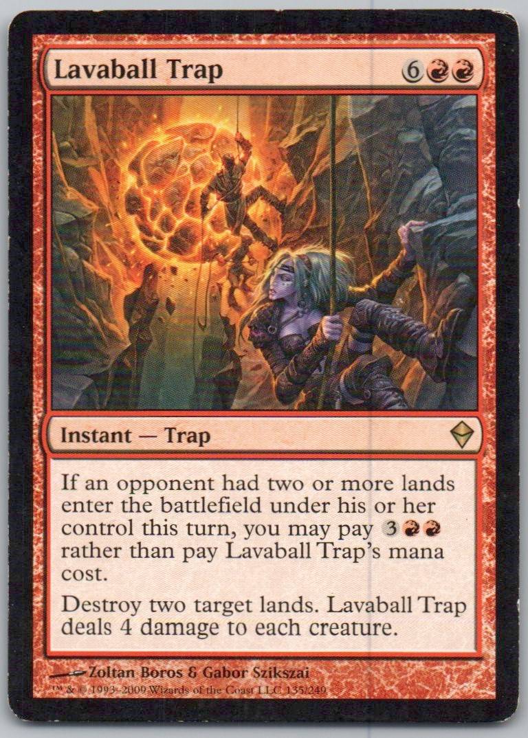 Lavaball Trap 135 Normal Instant Card - Zendikar