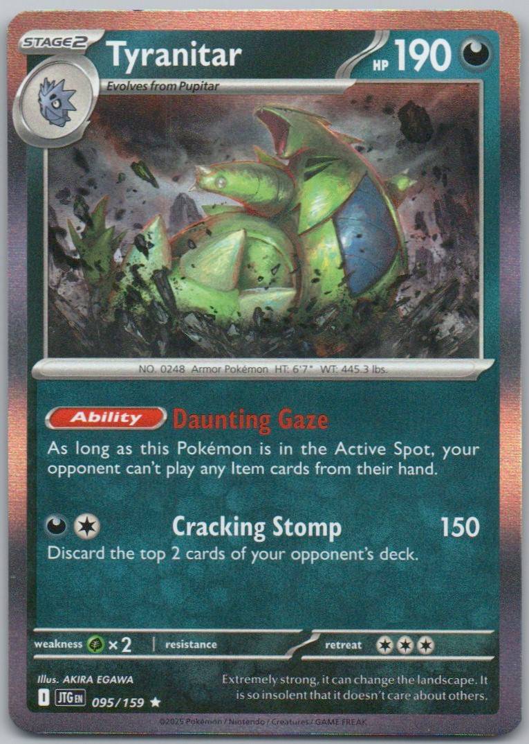 Tyranitar 095 NOR Card - Journey Together