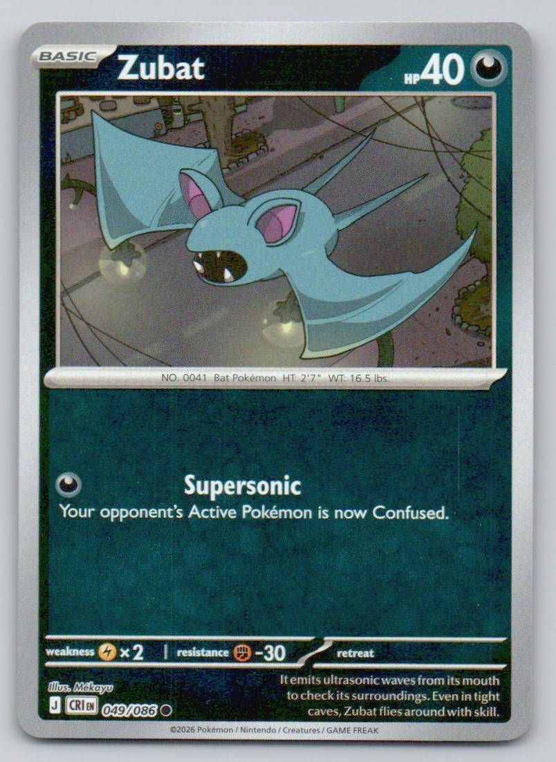 Zubat 049 REV Card - ME04: Chaos Rising