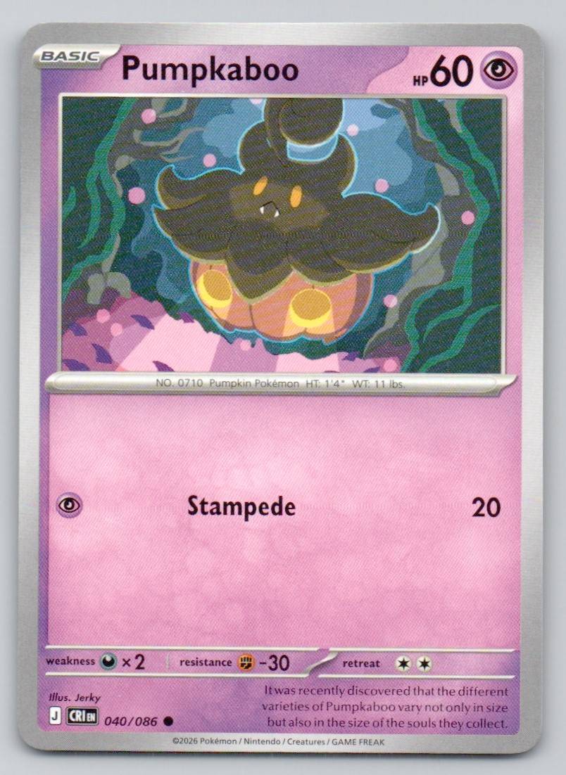 Pumpkaboo 040 NOR Card - ME04: Chaos Rising