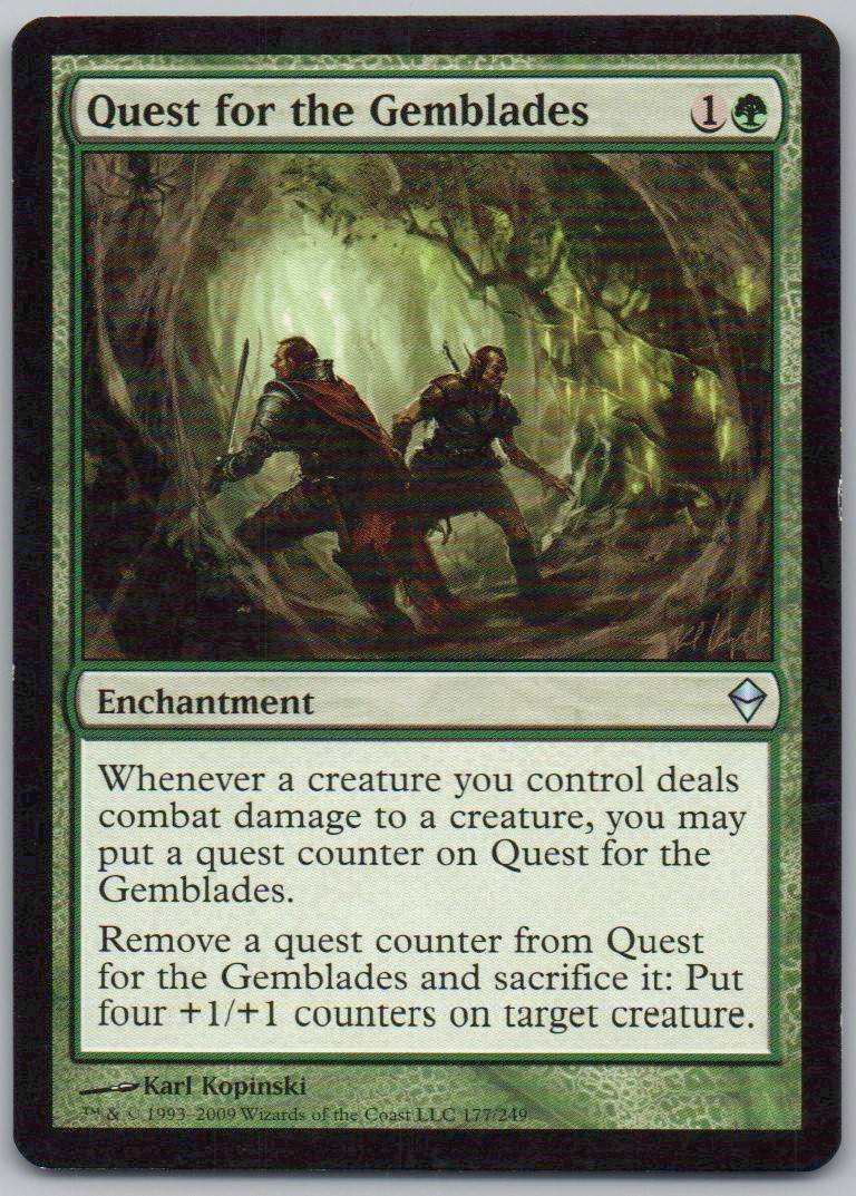 Quest for the Gemblades 177 Normal Enchantment Card - Zendikar
