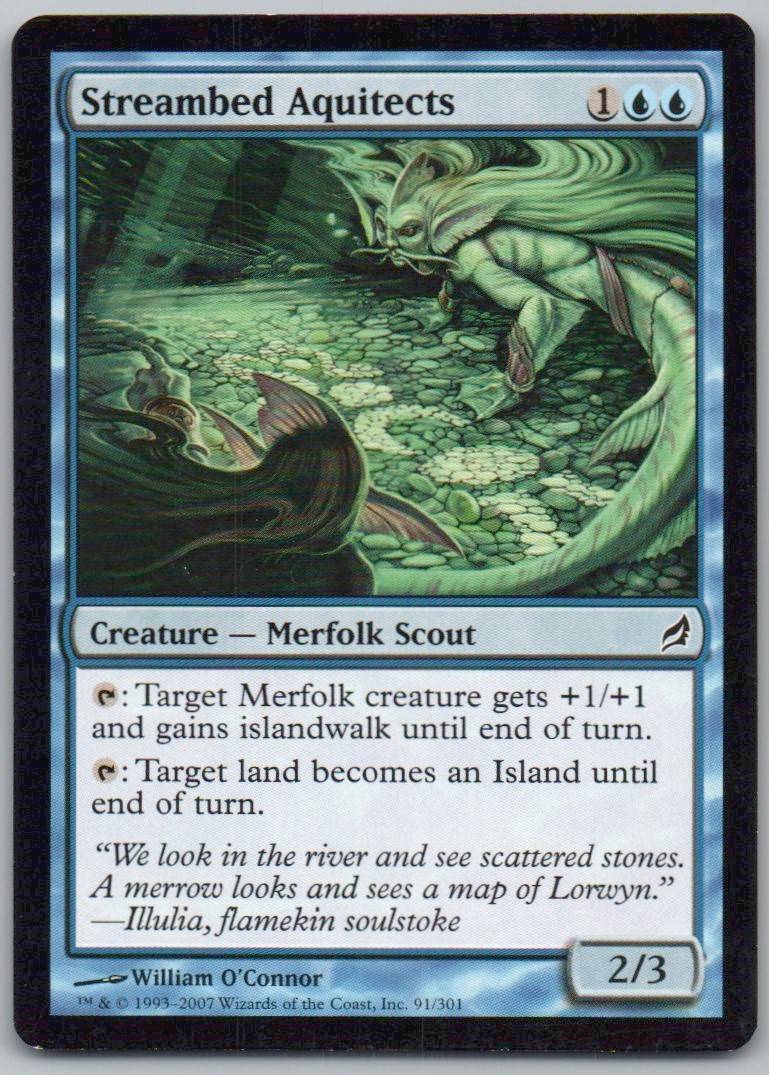Streambed Aquitects 91 Normal Creature Card - Lorwyn