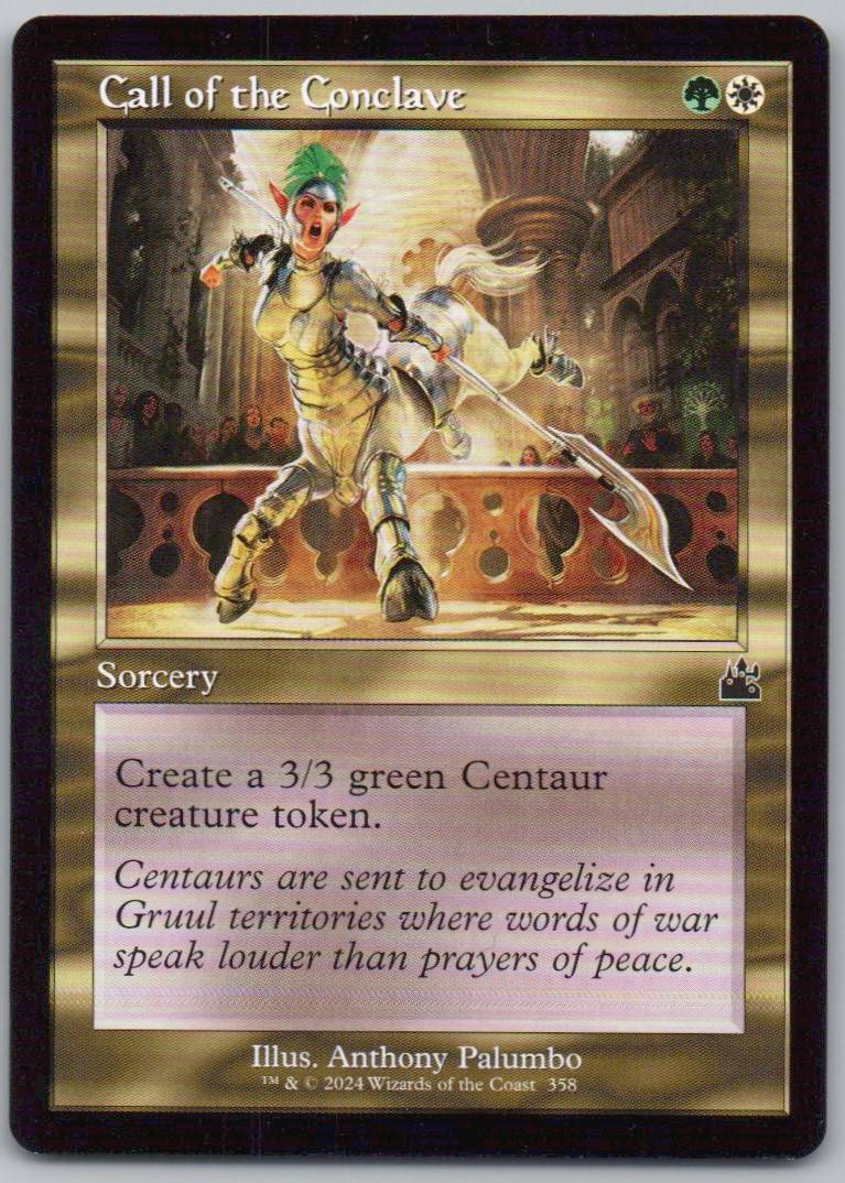 Call of the Conclave (Retro Frame) 358 Normal Sorcery Card - Ravnica Remastered