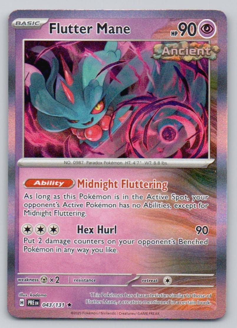 Flutter Mane 043 HOL Card - Prismatic Evolutions