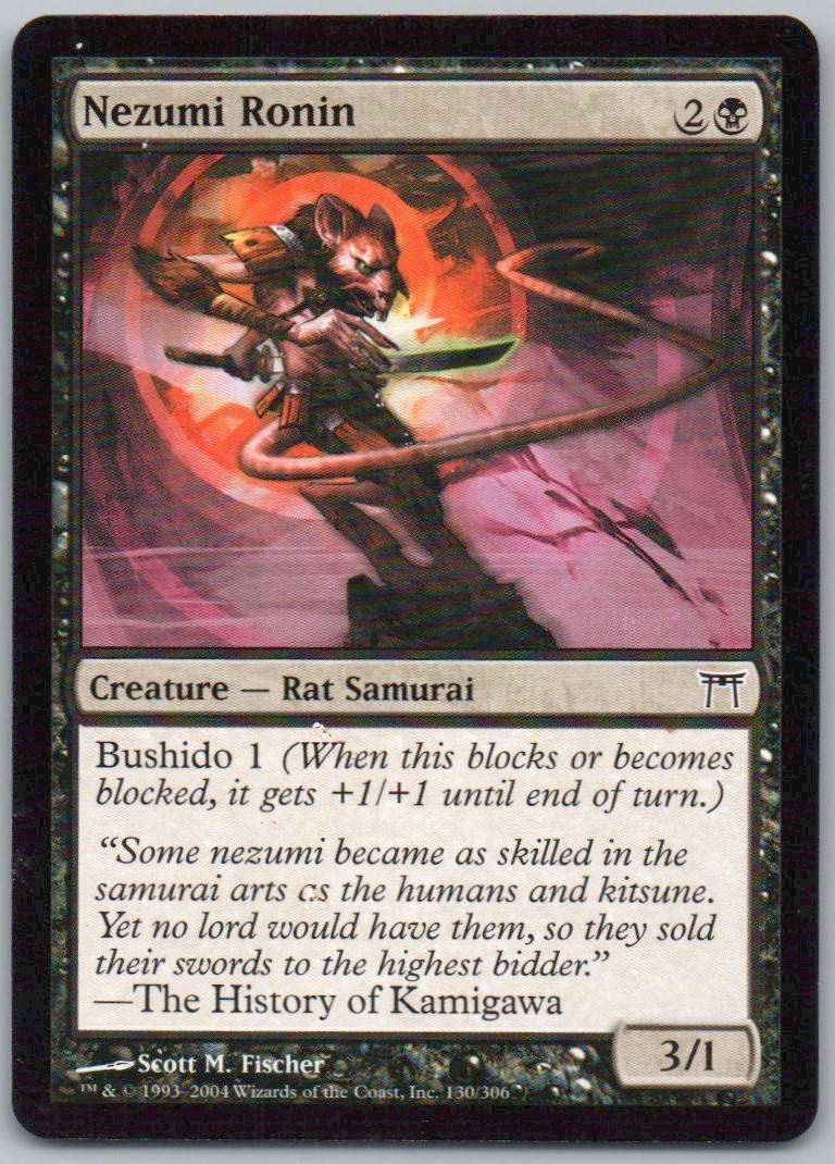 Nezumi Ronin 130 Normal Creature Card - Champions of Kamigawa
