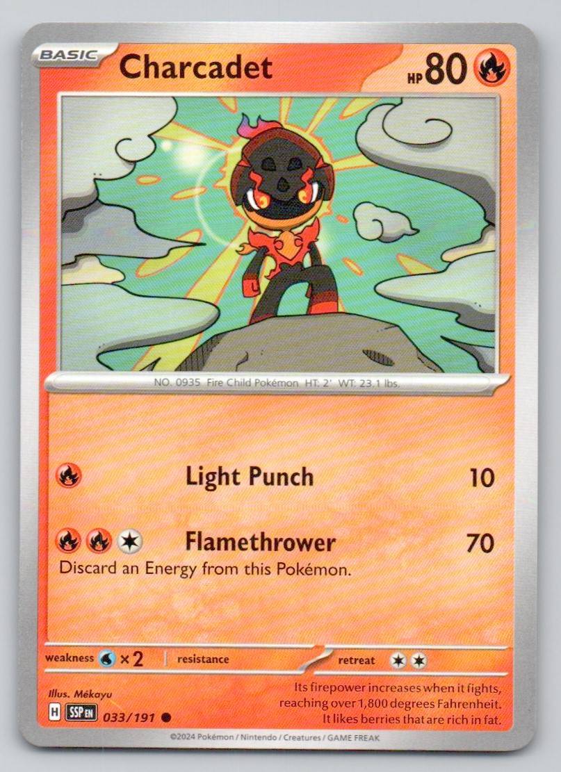 Charcadet 033 NOR Card - Surging Sparks