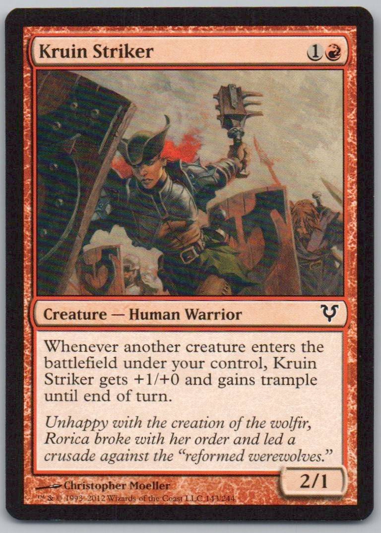 Kruin Striker 143 Normal Creature Card - Avacyn Restored