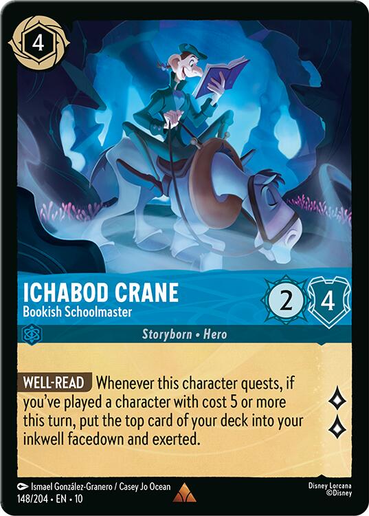 Ichabod Crane - Bookish Schoolmaster