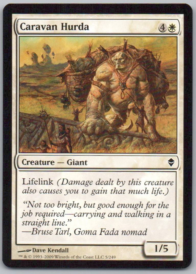 Caravan Hurda 5 Normal Creature Card - Zendikar