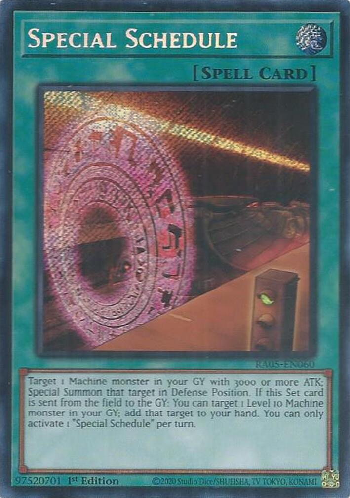 Special Schedule (Secret Rare)