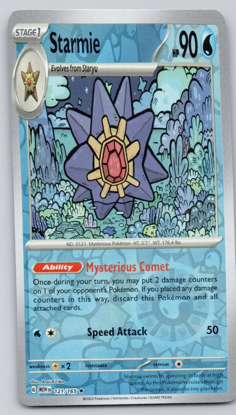 Starmie 121 REV Card - 151