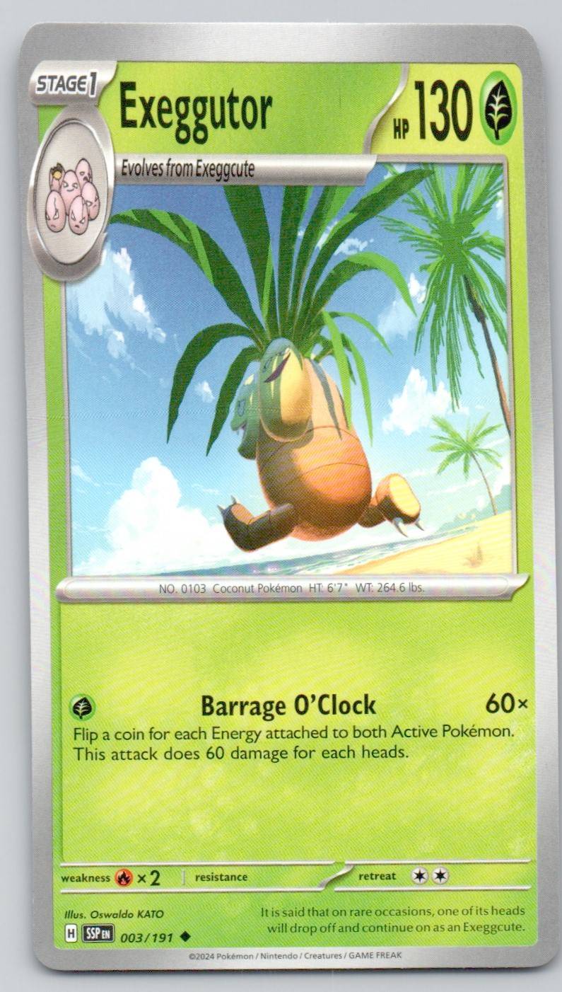 Exeggutor 003 NOR Card - Surging Sparks