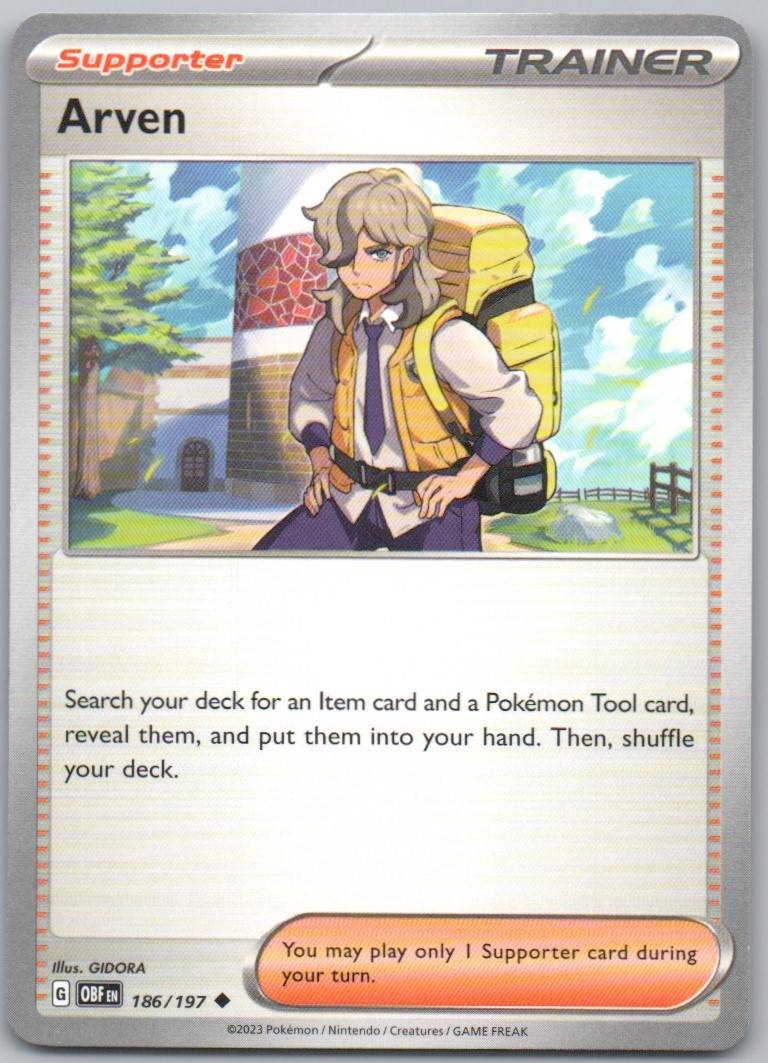 Arven 186 NOR Card - Obsidian Flames