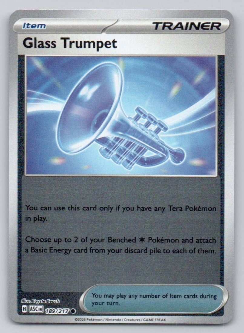 Glass Trumpet 189 REV Card - Ascended Heroes