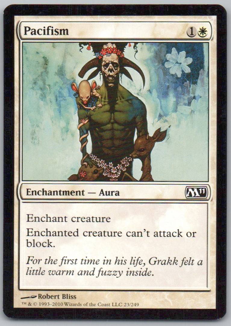 Pacifism 23 Normal Enchantment Card - Magic 2011