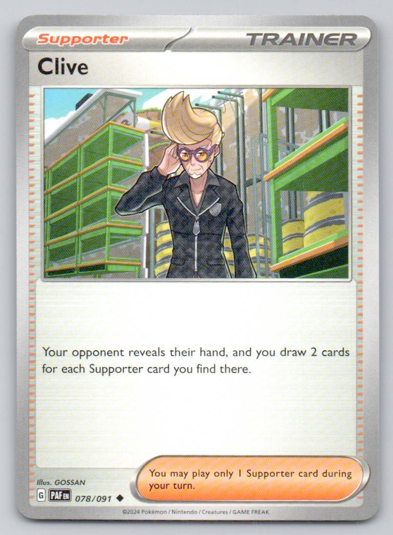 Clive 078 NOR Card - Paldean Fates
