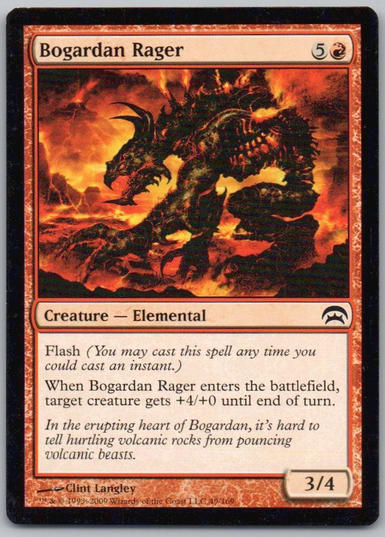 Bogardan Rager 49 Normal Creature Card - Planechase