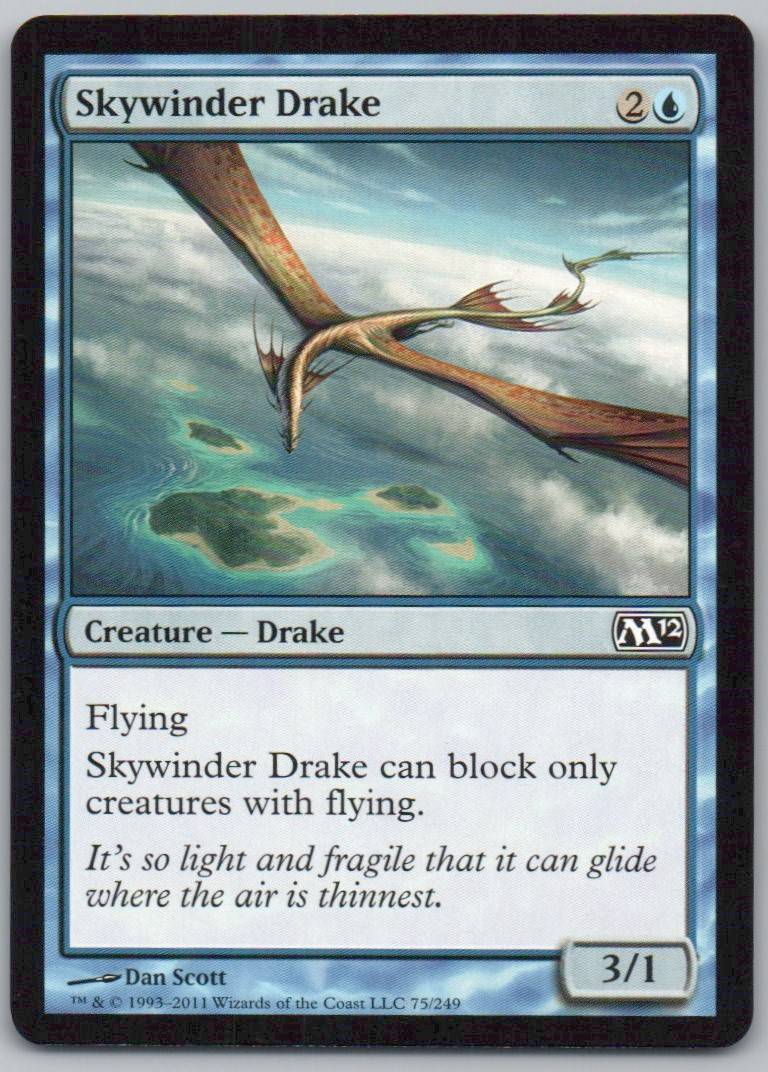 Skywinder Drake 75 Normal Creature Card - Magic 2012