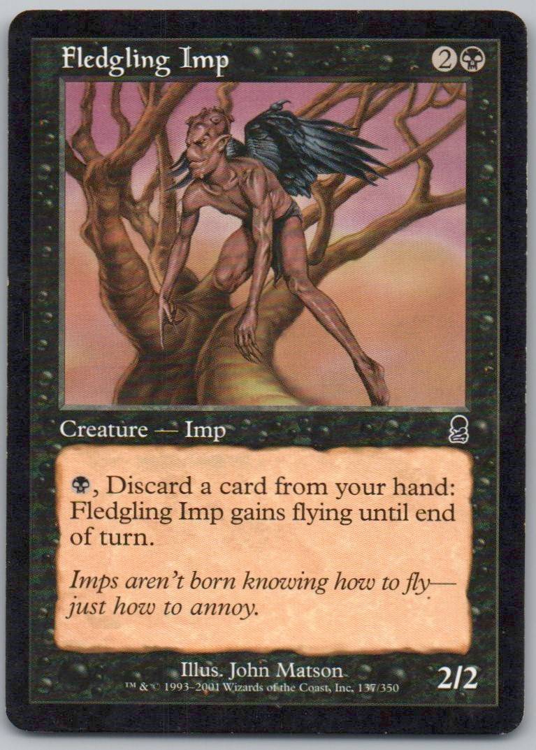 Fledgling Imp 137 Normal Creature Card - Odyssey