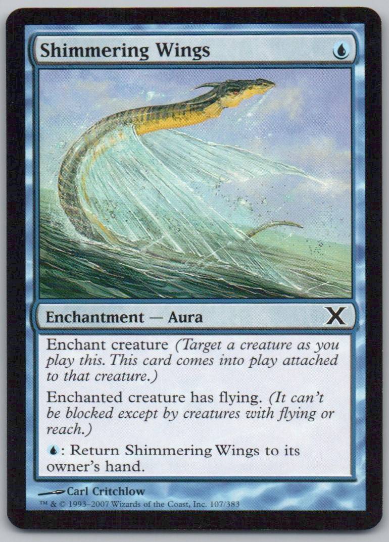 Shimmering Wings 107 Normal Enchantment Card - 10th Edition