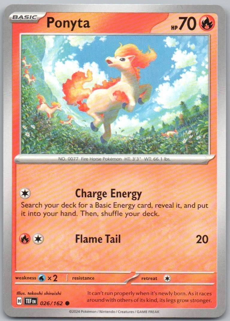 Ponyta 026 NOR Card - Temporal Forces