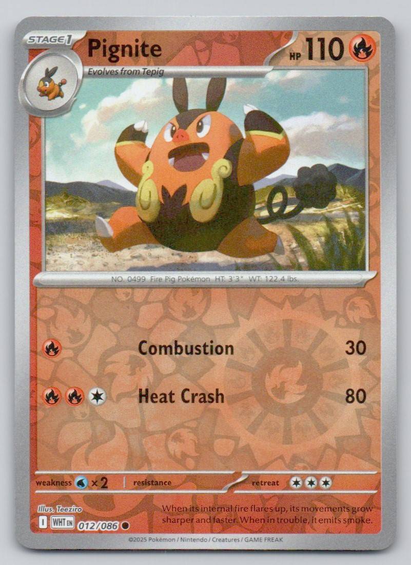 Pignite 012 REV Card - White Flare