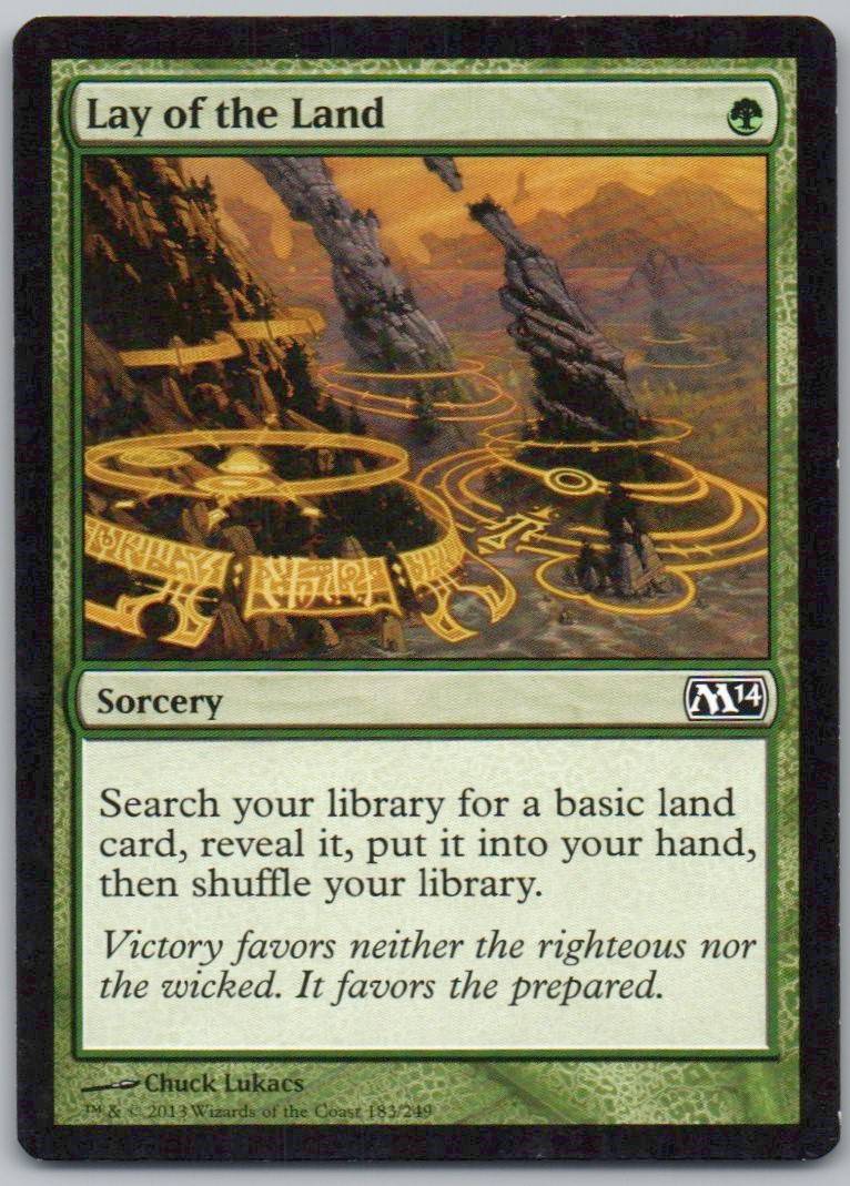 Lay of the Land 183 Normal Sorcery Card - Magic 2014
