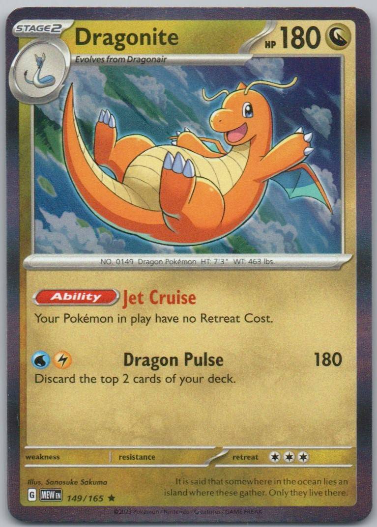 Dragonite 149 NOR Card - 151