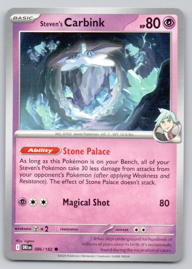Steven's Carbink 086 NOR Card - Destined Rivals