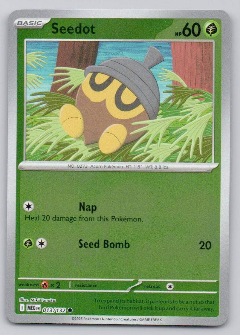 Seedot 013 REV Card - Mega Evolution