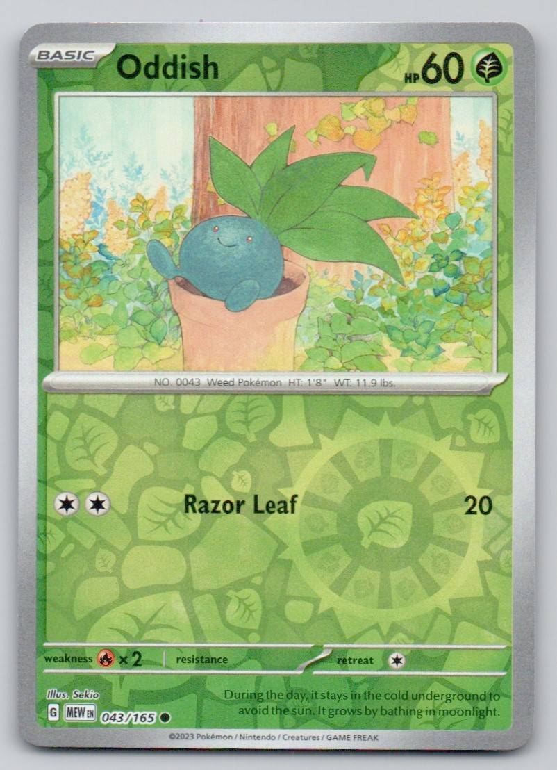 Oddish 043 REV Card - 151