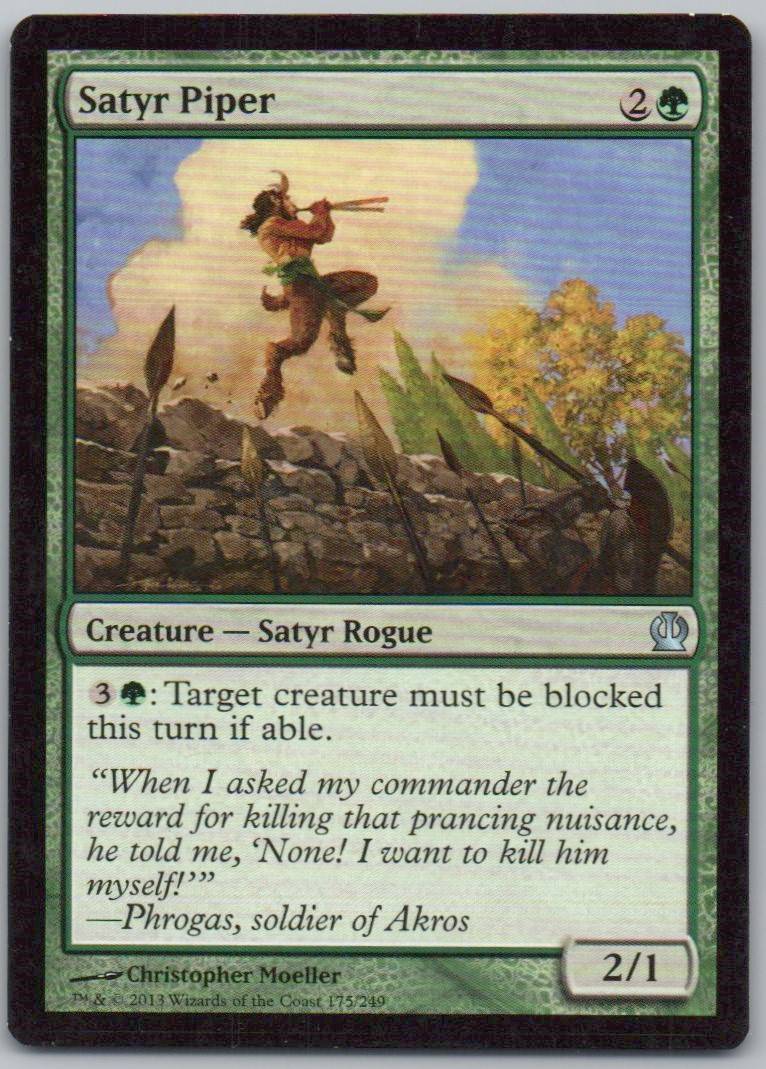 Satyr Piper 175 Normal Creature Card - Theros