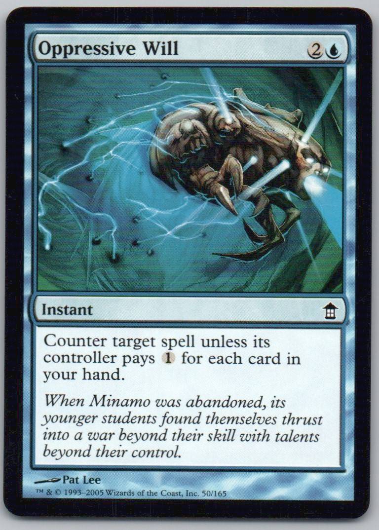 Oppressive Will 50 Normal Instant Card - Saviors of Kamigawa