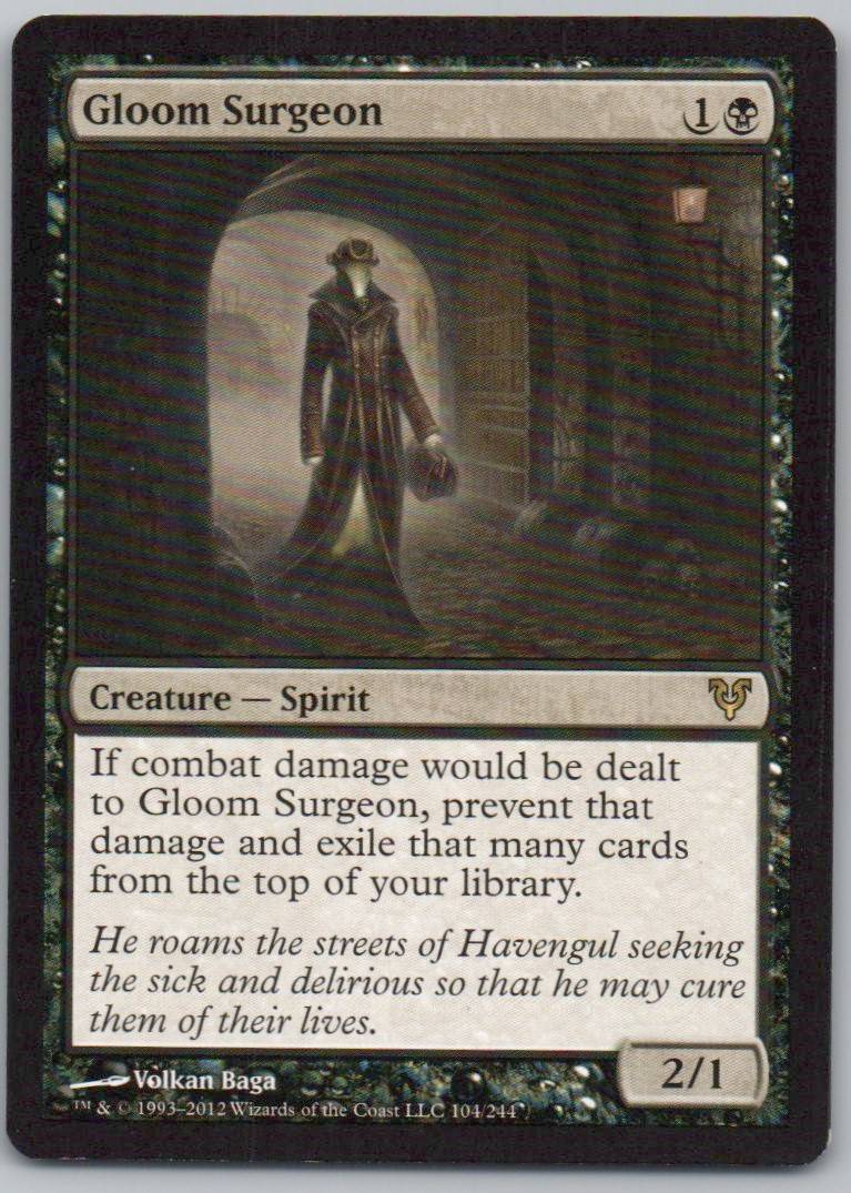 Gloom Surgeon 104 Normal Creature Card - Avacyn Restored