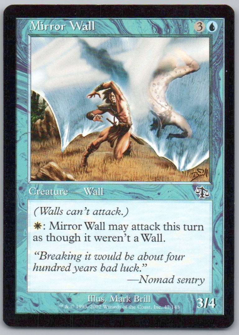 Mirror Wall 47 Normal Creature Card - Judgment