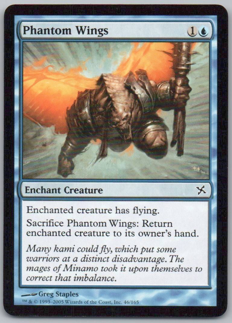 Phantom Wings 46 Normal Enchantment Card - Betrayers of Kamigawa