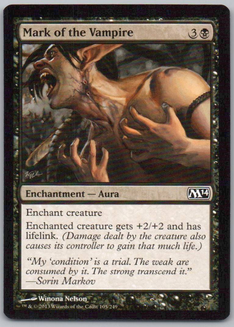 Mark of the Vampire 105 Normal Enchantment Card - Magic 2014