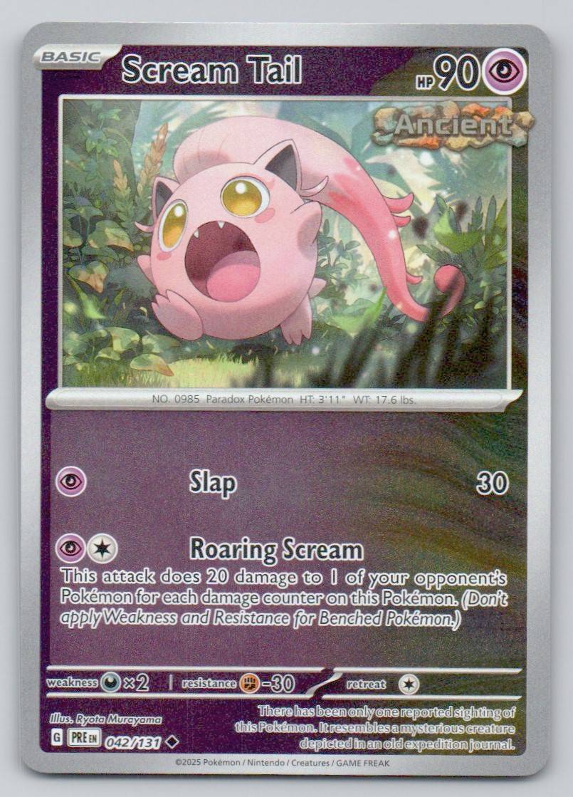 Scream Tail 042 REV Card - Prismatic Evolutions