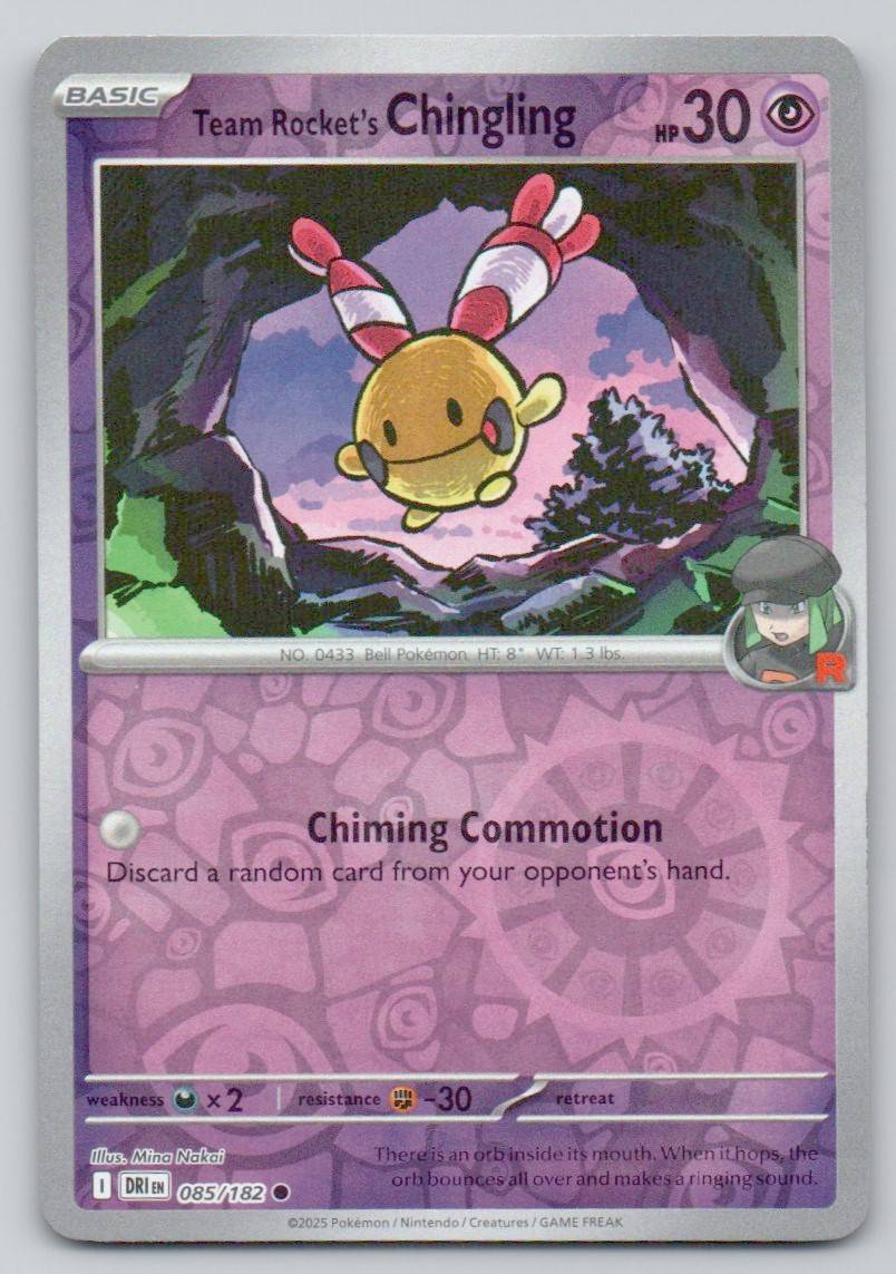 Team Rocket's Chingling 085 REV Card - Destined Rivals
