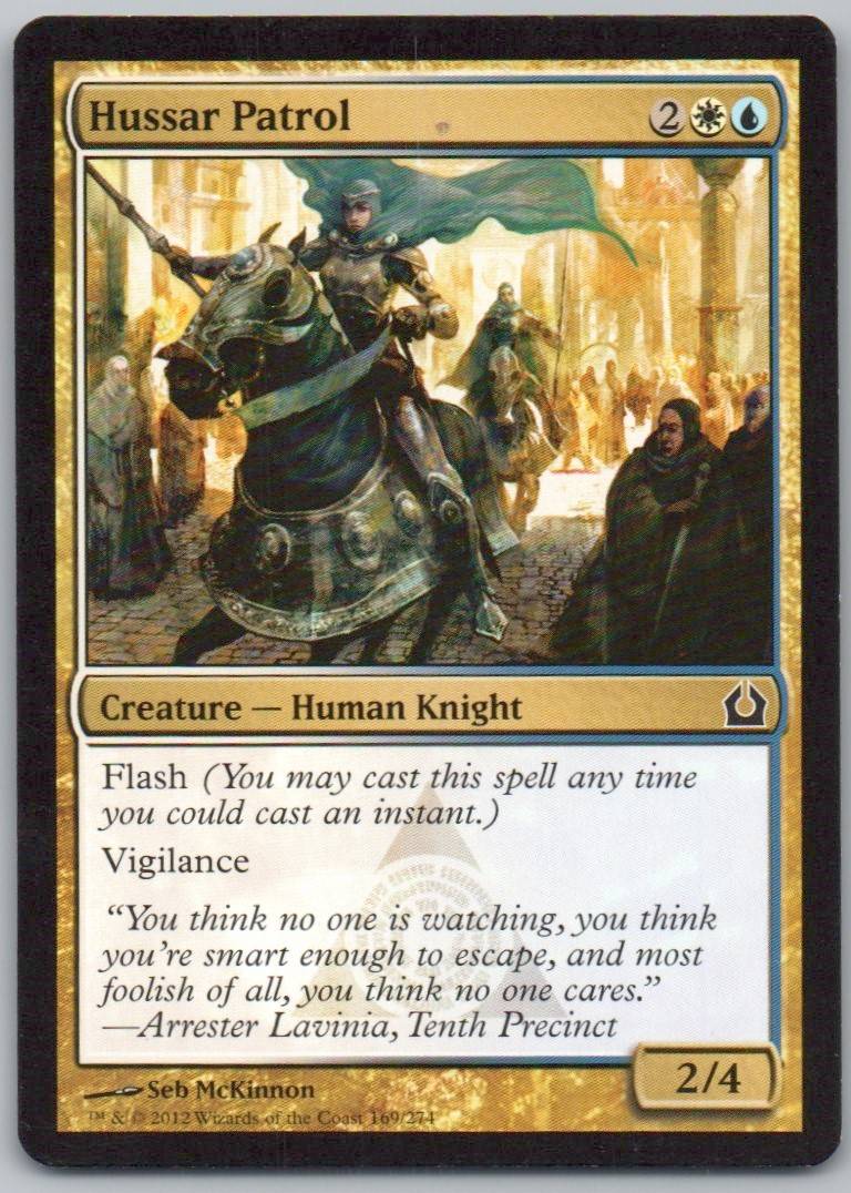 Hussar Patrol 169 Normal Creature Card - Return to Ravnica
