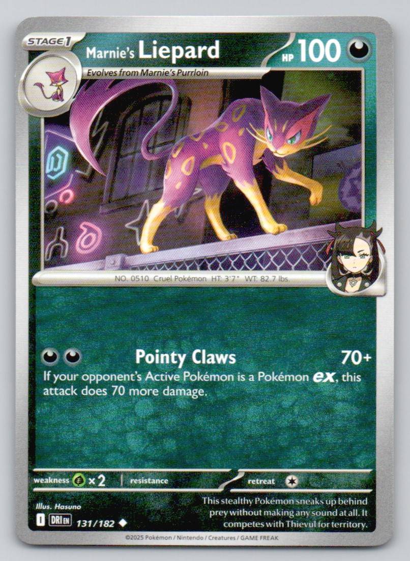 Marnie's Liepard 131 NOR Card - Destined Rivals