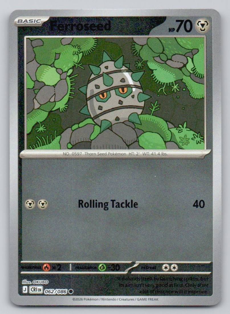 Ferroseed 062 REV Card - ME04: Chaos Rising